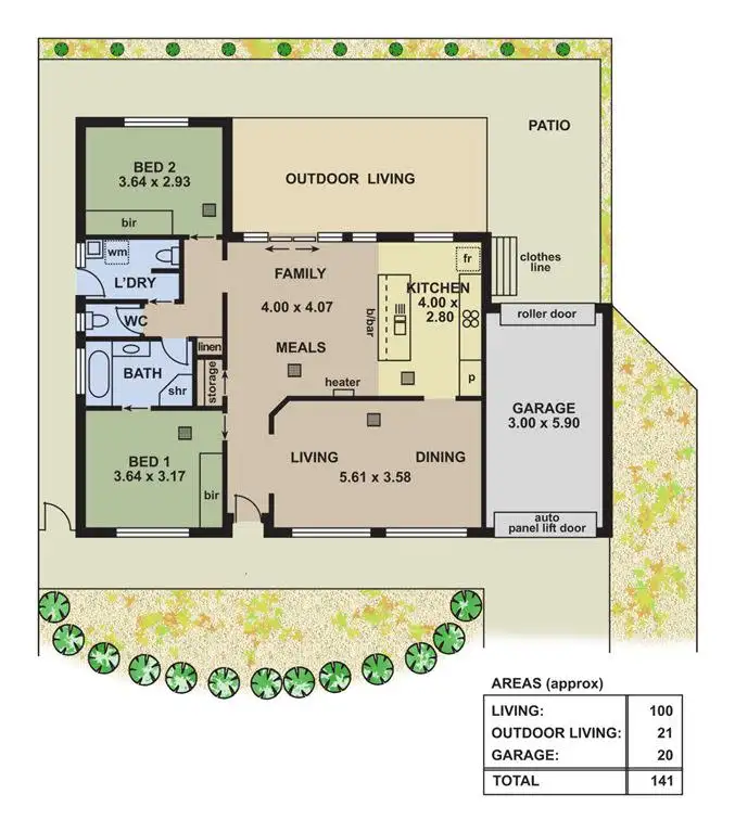 Floorplan of Homely house listing, 2 Avon Avenue, Morphett Vale SA 5162