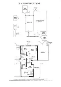 Floorplan of Homely house listing, 55 Davis Avenue, Christies Beach SA 5165