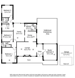 Floorplan of Homely house listing, 48 Dashwood Road, Beaumont SA 5066