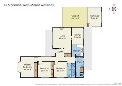 Floorplan of Homely house listing, 15 Marianne Way, Mount Waverley VIC 3149