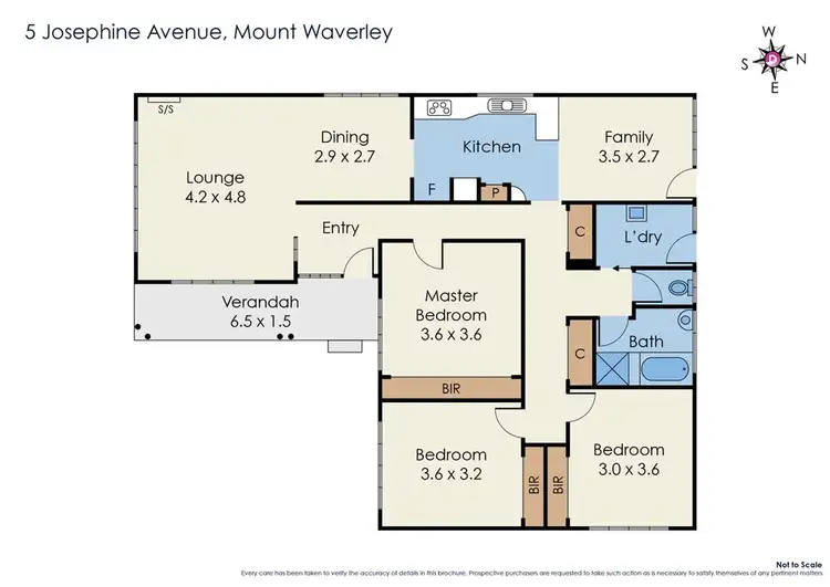 Floorplan of Homely house listing, 5 Josephine Avenue, Mount Waverley VIC 3149