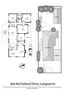 Floorplan of Homely house listing, 464 McClelland Drive, Langwarrin VIC 3910