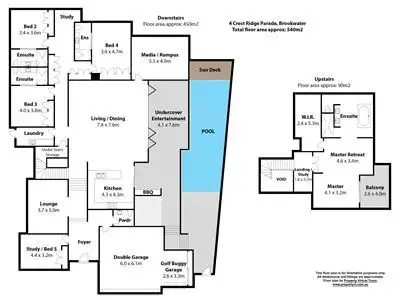 Floorplan of Homely house listing, 4 Crest Ridge Parade, Brookwater QLD 4300