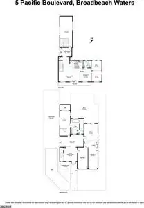 Floorplan of Homely house listing, 5 Pacific Boulevard, Broadbeach Waters QLD 4218