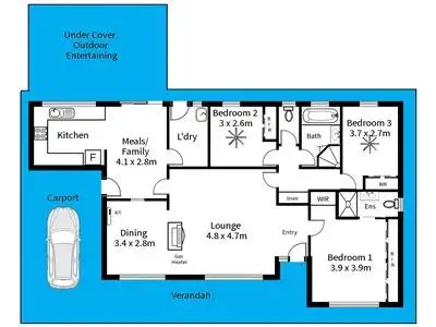 Floorplan of Homely house listing, 18 Courageous Avenue, Happy Valley SA 5159