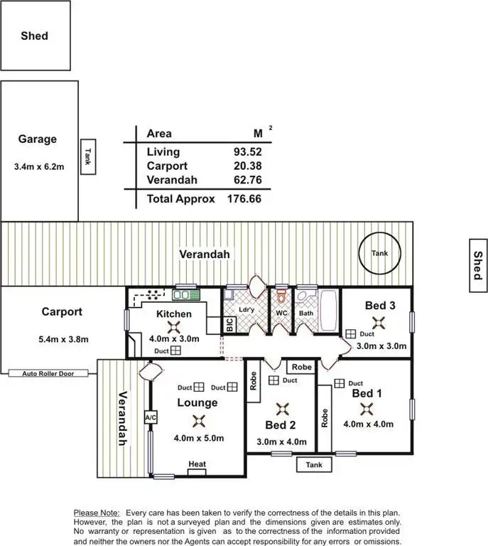 Floorplan of Homely house listing, 4 Trent Avenue, Klemzig SA 5087
