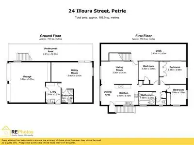 Floorplan of Homely house listing, 24 Illoura Street, Petrie QLD 4502