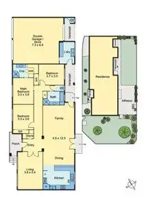 Floorplan of Homely house listing, 1 Buckland Crescent, Epping VIC 3076