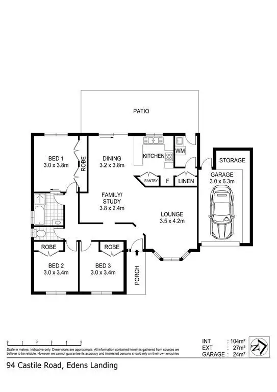 Floorplan of Homely house listing, 94 Castile Crescent, Edens Landing QLD 4207