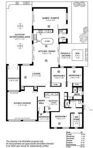 Floorplan of Homely house listing, 7 Autumn Court, Woodcroft SA 5162