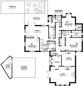 Floorplan of Homely house listing, 23 Montrose Avenue, Netherby SA 5062