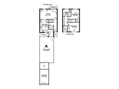 Floorplan of Homely townhouse listing, 23 Pelican Place, Semaphore Park SA 5019
