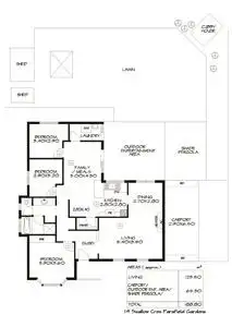 Floorplan of Homely house listing, 14 Swallow Crescent, Parafield Gardens SA 5107