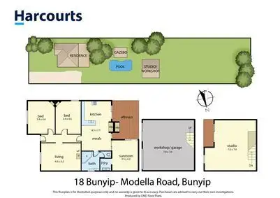 Floorplan of Homely house listing, 18 Bunyip-Modella Road, Bunyip VIC 3815