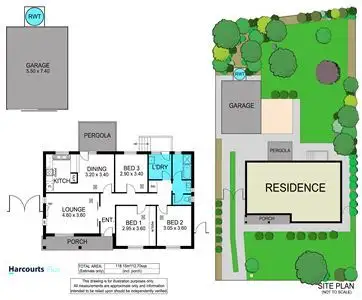 Floorplan of Homely house listing, 16 Narvik Crescent, Hackham West SA 5163