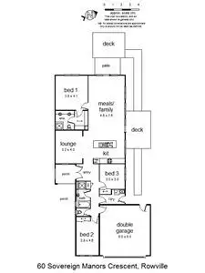 Floorplan of Homely house listing, 60 Sovereign Manors Crescent, Rowville VIC 3178