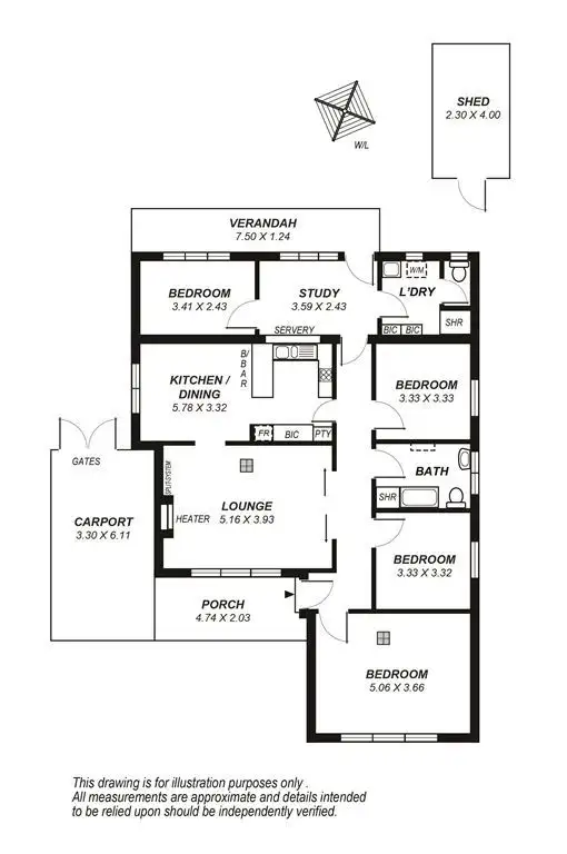 Floorplan of Homely house listing, 16 Harrow Terrace, Kingswood SA 5062