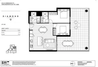 Floorplan of Homely apartment listing, G06/25-33 Grimshaw Street, Greensborough VIC 3088