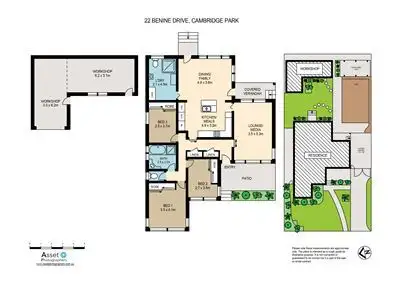 Floorplan of Homely house listing, 22 Benine Drive, Cambridge Park NSW 2747