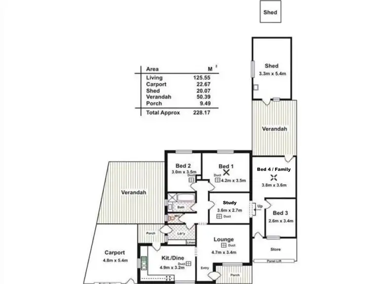 Floorplan of Homely house listing, * McKenzie Road, Elizabeth Downs SA 5113