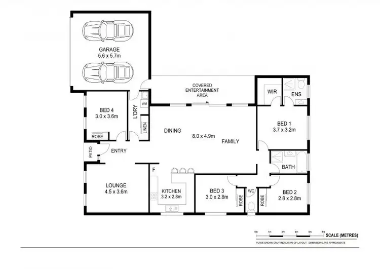 Floorplan of Homely house listing, 23 Cadell Crescent, Rothwell QLD 4022