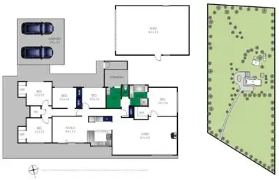 Floorplan of Homely house listing, 35 River Drive, Teesdale VIC 3328