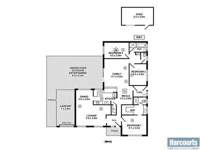 Floorplan of Homely house listing, 19 Glenhuntly Drive, Flagstaff Hill SA 5159