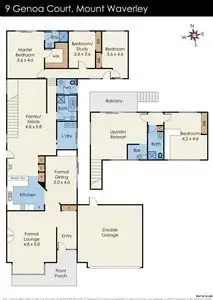 Floorplan of Homely house listing, 9 Genoa Court, Mount Waverley VIC 3149