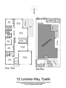Floorplan of Homely house listing, 12 Londres Way, Tyabb VIC 3913