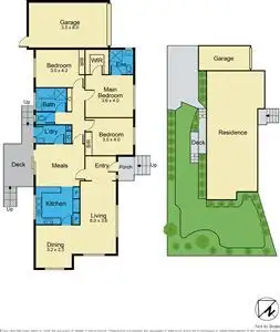 Floorplan of Homely townhouse listing, 1/420 Church Road, Templestowe VIC 3106