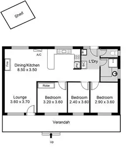 Floorplan of Homely house listing, 2 Tim Place, Goolwa South SA 5214