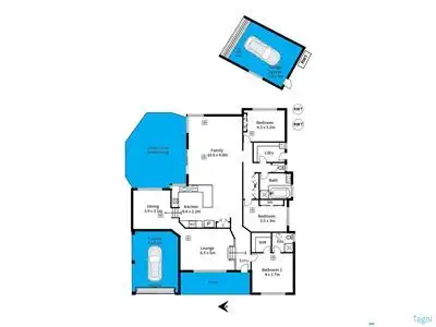 Floorplan of Homely house listing, 7 Snaefell Avenue, Happy Valley SA 5159