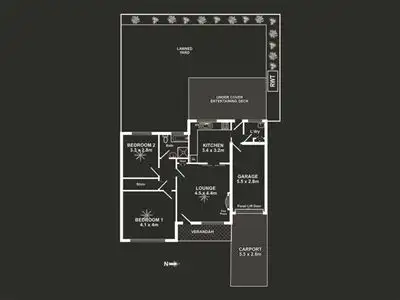 Floorplan of Homely unit listing, 1/113A Diagonal Road, Warradale SA 5046