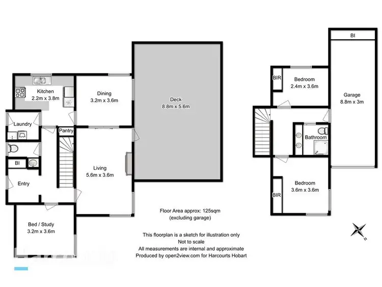 Floorplan of Homely house listing, 36 Norfolk Crescent, Sandy Bay TAS 7005