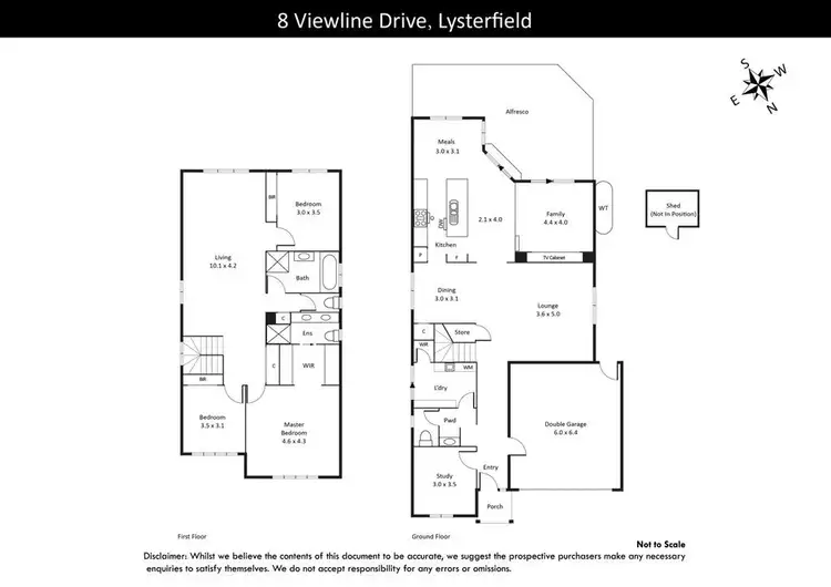 Floorplan of Homely house listing, 8 Viewline Drive, Lysterfield VIC 3156
