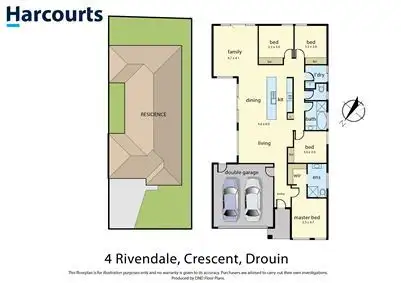 Floorplan of Homely house listing, 4 Rivendale Crescent, Drouin VIC 3818