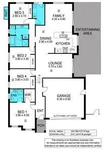 Floorplan of Homely house listing, 10 Woodford Court, Sheidow Park SA 5158