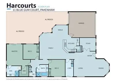 Floorplan of Homely house listing, 11 Blue Gum Court, Pakenham VIC 3810