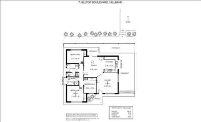 Floorplan of Homely house listing, 7 Hilltop Boulevard, Hillbank SA 5112