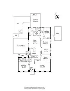 Floorplan of Homely house listing, 6 Burlington Crescent, Wantirna VIC 3152
