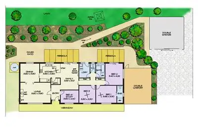 Floorplan of Homely house listing, 3(D) Abbaron Court, Aberfoyle Park SA 5159