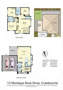 Floorplan of Homely house listing, 13 Monique Rose Drive, Cranbourne West VIC 3977