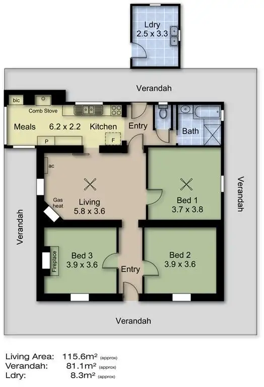 Floorplan of Homely house listing, 26 Melrose Street, Mount Pleasant SA 5235