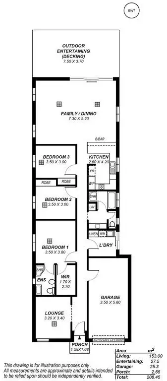 Floorplan of Homely house listing, 28 Clearview Crescent, Clearview SA 5085