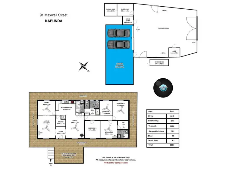 Floorplan of Homely house listing, 91 Maxwell Street, Kapunda SA 5373