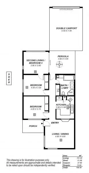 Floorplan of Homely house listing, 58 Tutt Avenue, Kingswood SA 5062