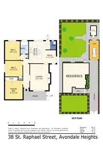 Floorplan of Homely house listing, 38 St Raphael Street, Avondale Heights VIC 3034