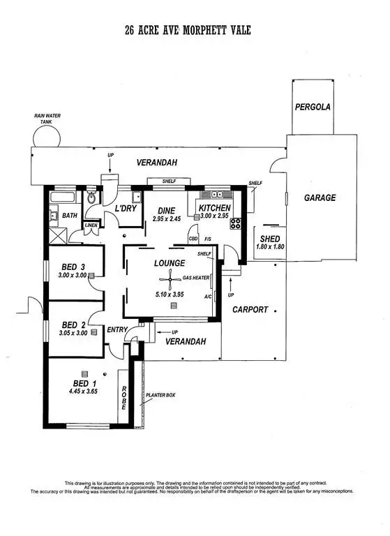 Floorplan of Homely house listing, 26 Acre Ave, Morphett Vale SA 5162
