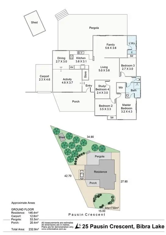 Floorplan of Homely house listing, 25 Pausin Crescent, Bibra Lake WA 6163