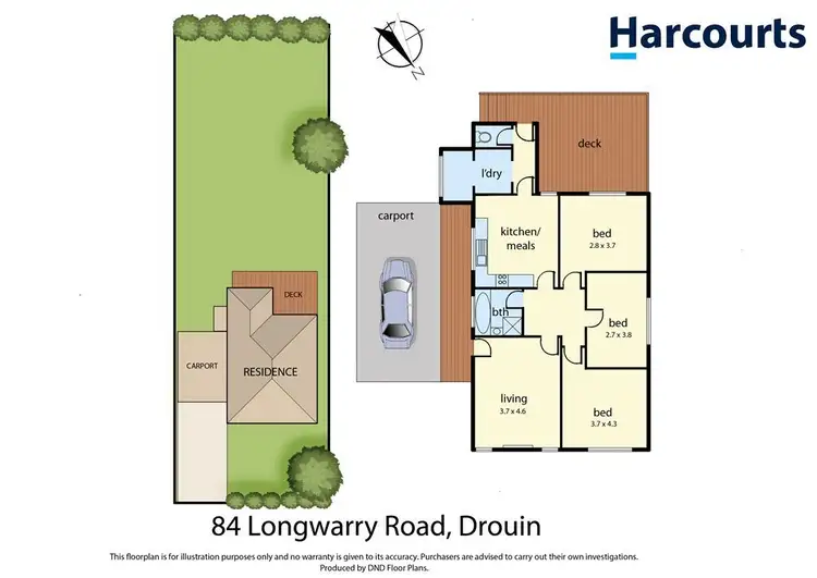 Floorplan of Homely house listing, 84 Longwarry Road, Drouin VIC 3818